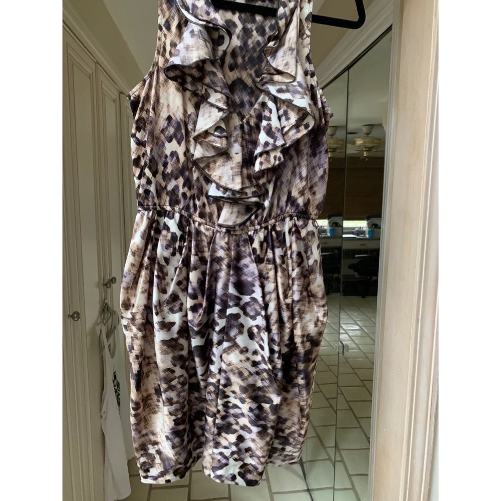 H&M multicolor ruffle dress size 12.